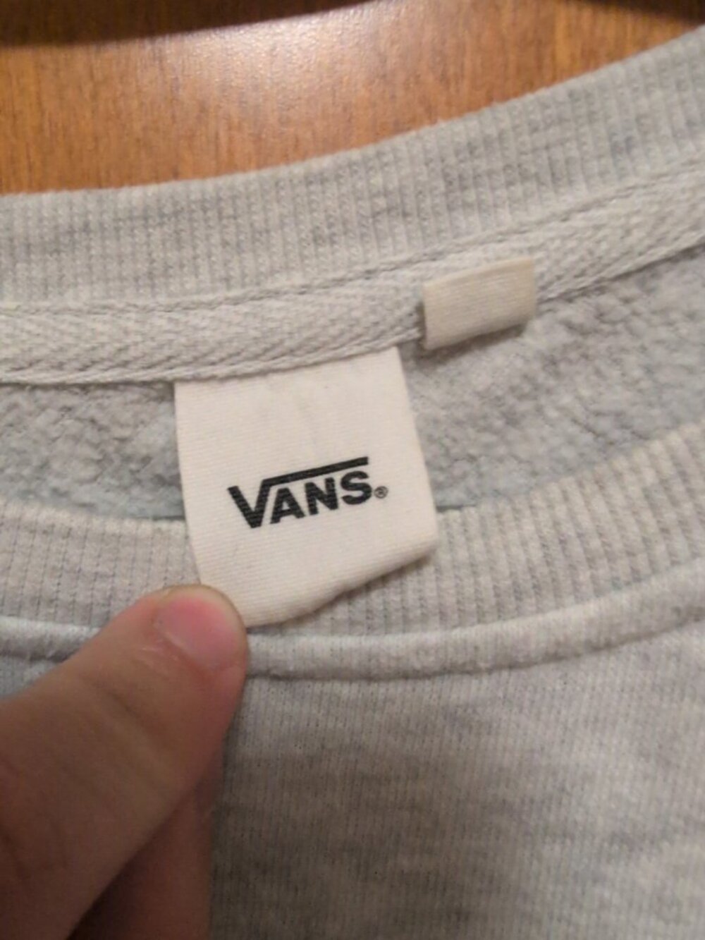 VANS Sweater Mens XL Gray Long Sleeve Pullover Crewneck Logo Graphic Floral - Picture 2 of 8